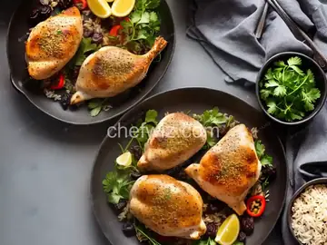 Raisin Rice Stuffed Chicken