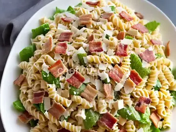 Ranch, Bacon, and Parmesan Pasta Salad