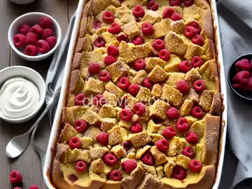 Raspberry Baked French Toast