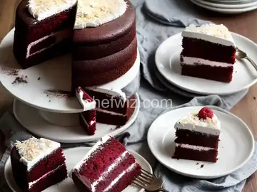 Raspberry-Coconut Chocolate Cake with Marbled Fondant