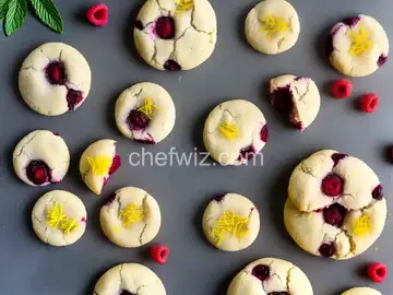 Raspberry Lemon Thumbprint Cookies