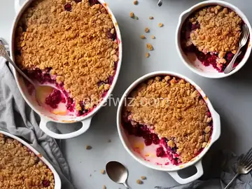 Raspberry Peach Crumble