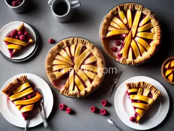 Raspberry-Peach Pie