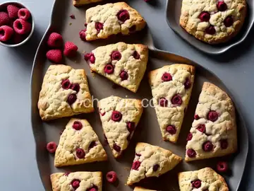 Raspberry-Rose Scones