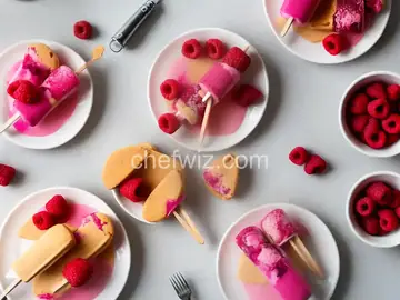 Raspberry Shortcake Ice Pops