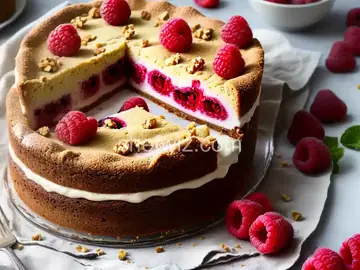 Raspberry Walnut Torte