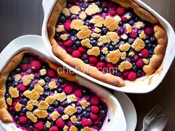 Raspberry and Blueberry Cobbler