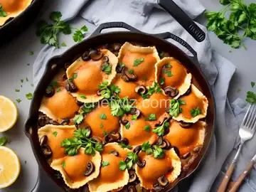 Ravioli and Mushroom Skillet