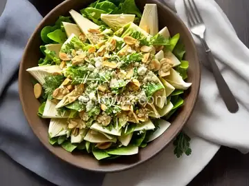 Raw Artichoke, Celery, and Parmesan Salad