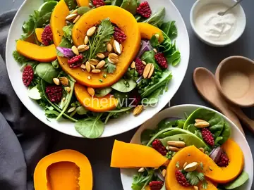 Raw Butternut Squash Ribbon Salad