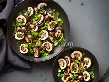 Raw Marinated Mushrooms
