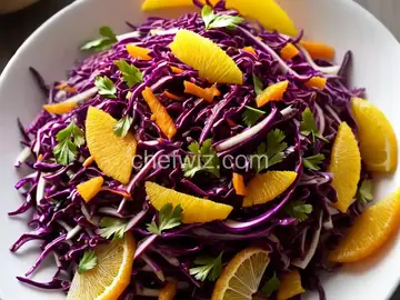 Red Cabbage-Citrus Slaw