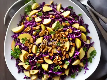 Red Cabbage Salad with Apples