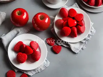 Red Candy Apple Slices