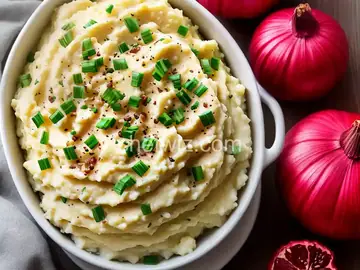 Red Garlic Mashed Potatoes