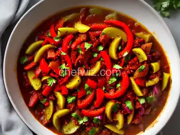 Red Pepper and Cabbage Pickle