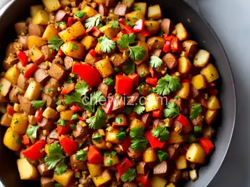 Red Potato and Shishito Pepper Hash