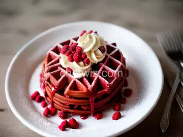 Red Velvet Belgian Waffles