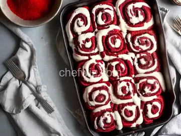 Red Velvet Cinnamon Rolls