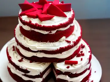 Red Velvet Shark Cake