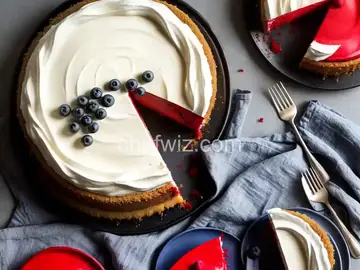 Red, White and Blue Cheesecake