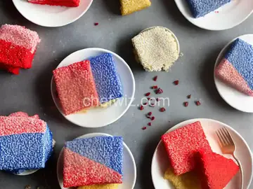 Red, White and Blue Crispy Riceâ€¯Treats