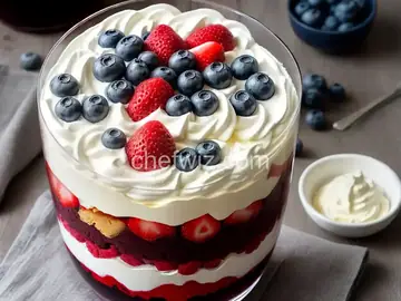 Red, White, and Blue Trifle
