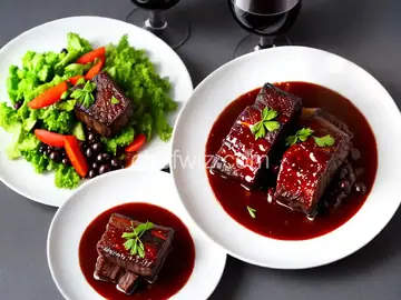 Red Wine and Soy–Braised Short Ribs