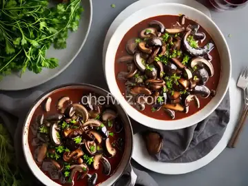 Red Wine and Wild Mushroom Sauce