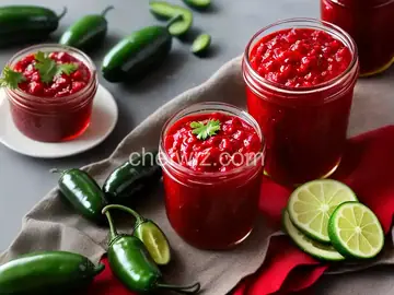 Red and Green Christmas Jalapeno Jelly
