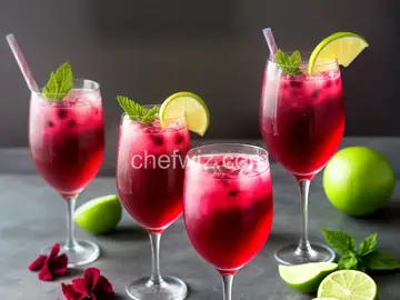 Refreshing Hibiscus Mocktail