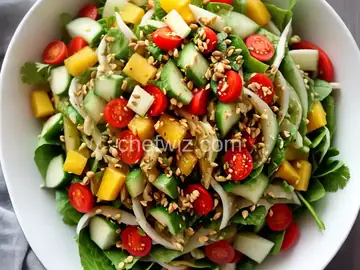 Refreshing Sweet and Spicy Jicama Salad (Vegan)