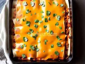 Refried Bean and Cheese Enchiladas