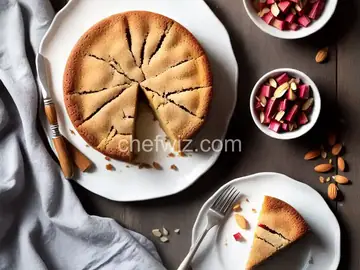 Rhubarb-Almond Cake