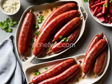 Rhubarb-Chipotle Sausage