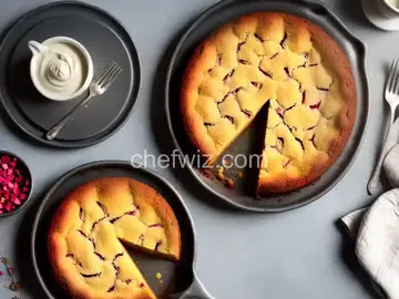 Rhubarb Custard Cake