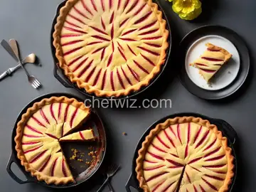 Rhubarb Frangipane Pie