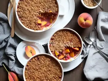 Rhubarb-Peach Crisp