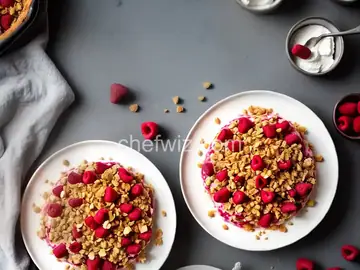 Rhubarb-Raspberry Crunch