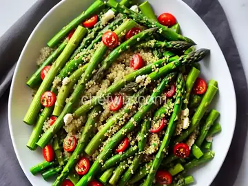 Ribboned Asparagus and Quinoa Salad