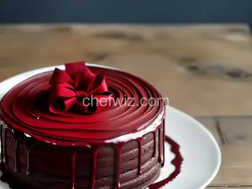 Ribboned Fudge Cake