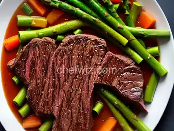 Ribeye & asparagus on the Blackstone E series