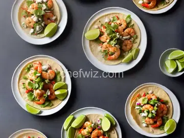 Rice Paper Shrimp Tacos