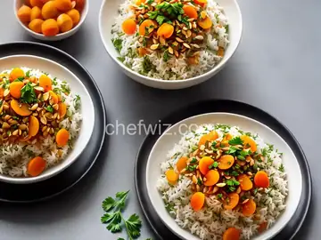 Rice with Parsley, Almonds, and Apricots