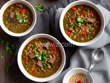 Rich Beef Barley Soup
