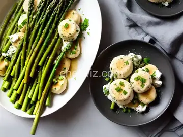 Ricotta Dumplings With Asparagus and Green Garlic