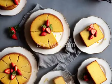 Ricotta Orange Pound Cake with Strawberries