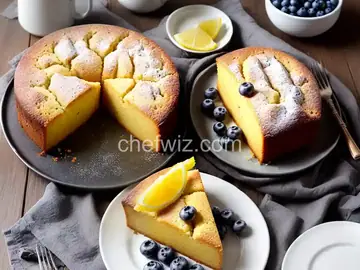 Ricotta Pound Cake with Lemon and Blueberries