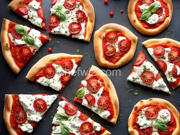 Ricotta and Tomato Pizzas