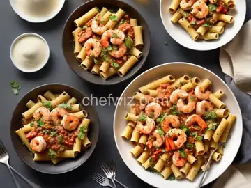Rigatoni with Spicy Shrimp